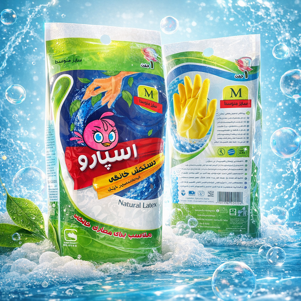 دستکش ظرفشویی اسپارو